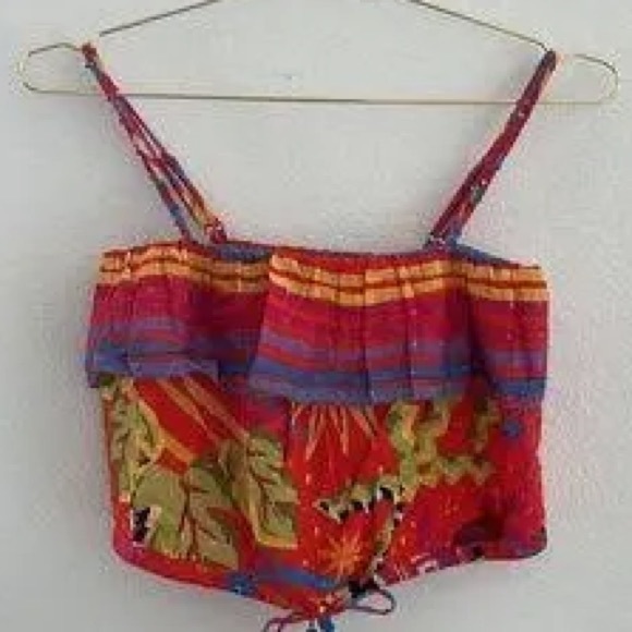 NWT- Farm Rio Magic Forest Crop Top  OBO - Picture 2 of 7